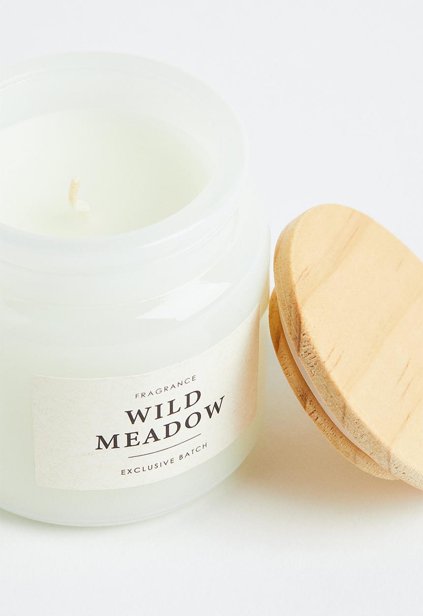 H&M - Scented candle in glass holder - white