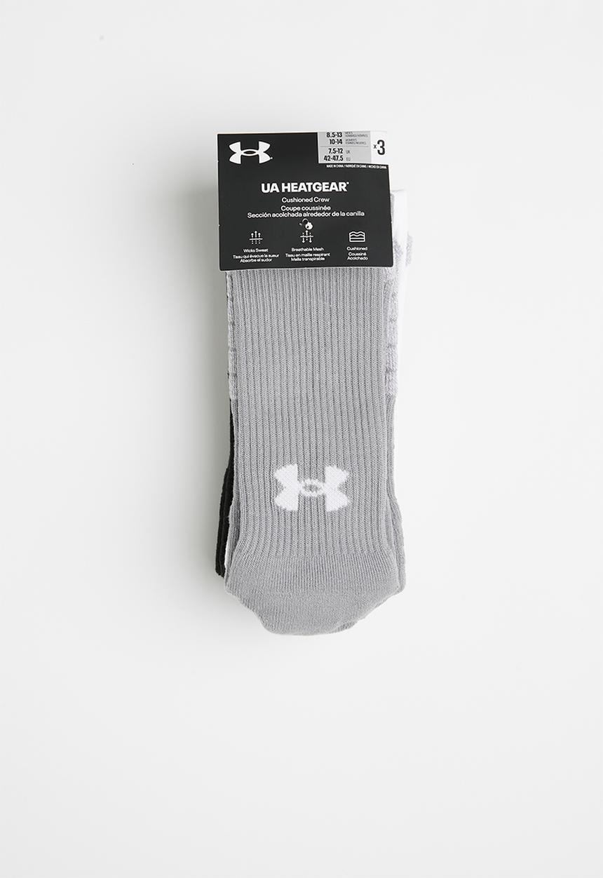 Under Armour - Ua heatgear crew - steel, white & white