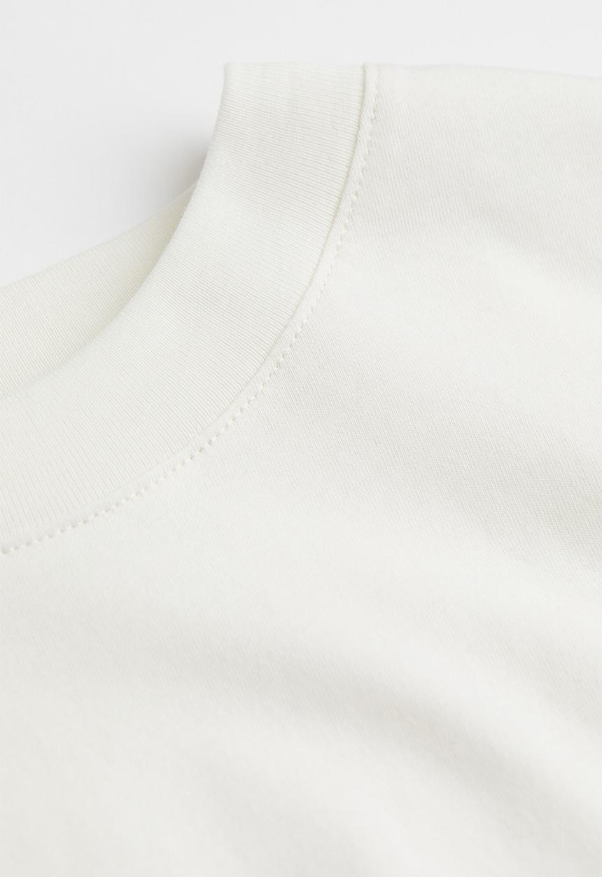 H&M - Cotton T-shirt - white/beverly hills