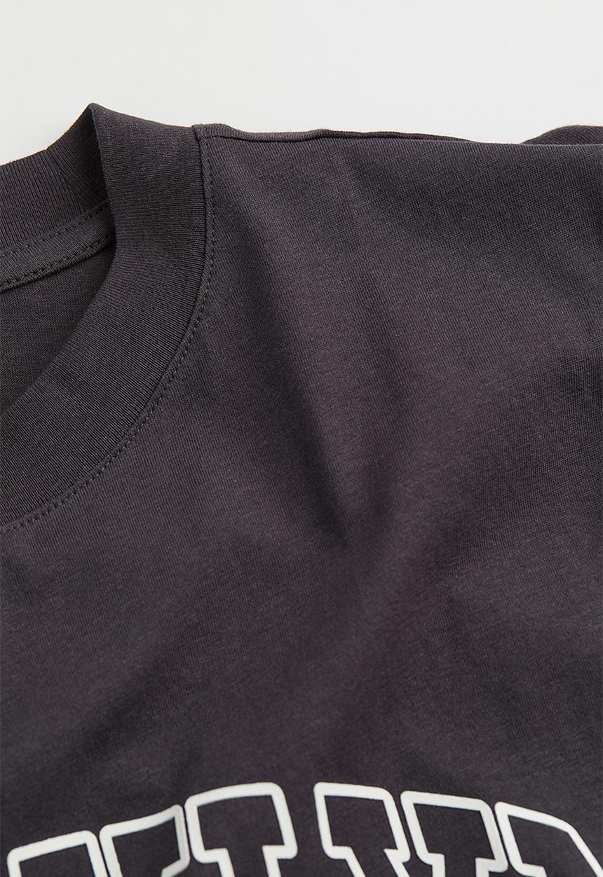 H&M - Cotton T-shirt - dark grey/brooklyn