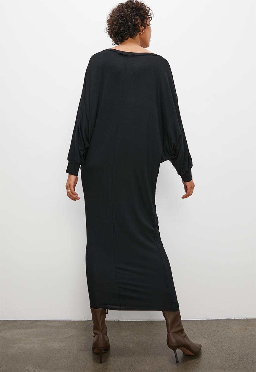 Superbalist - Off the shouldermidaxi slouch dress - black