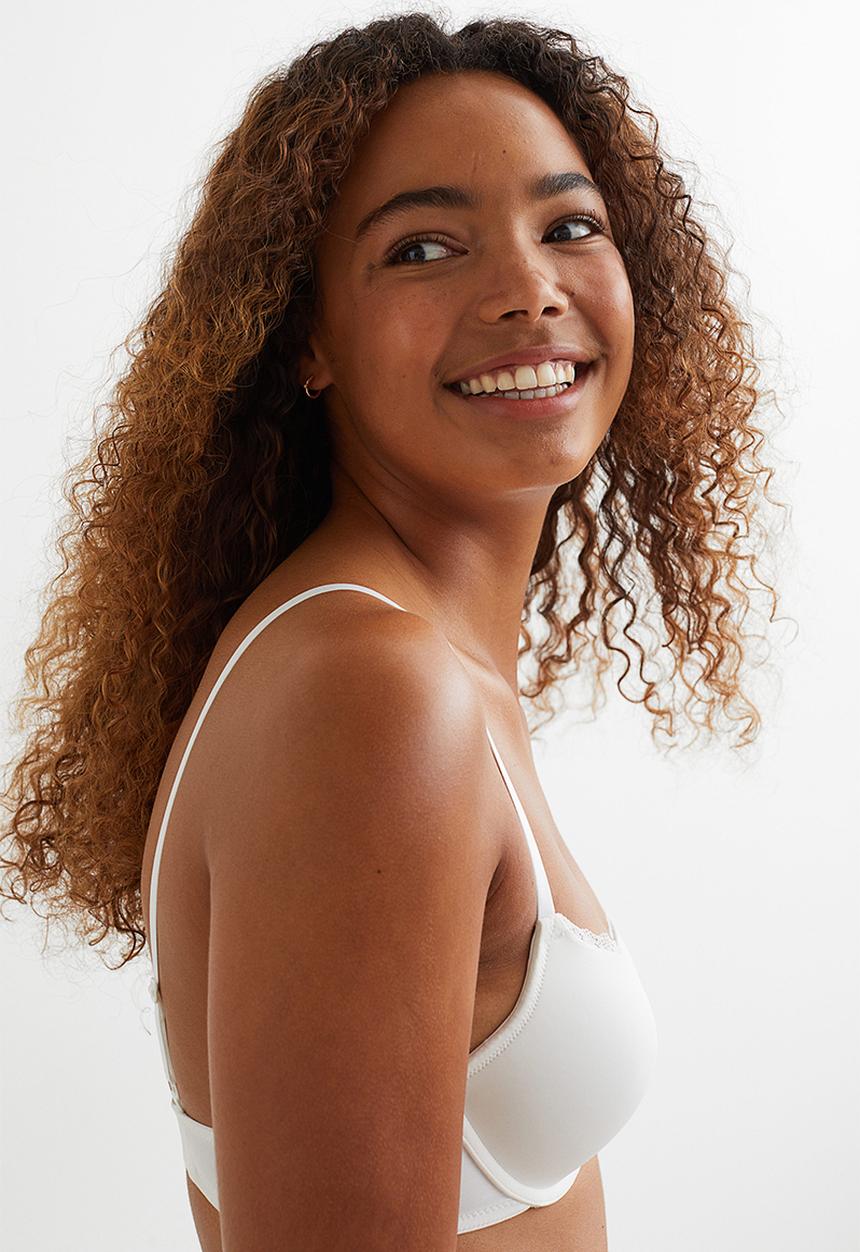 H&M - Jersey push-up bra - white