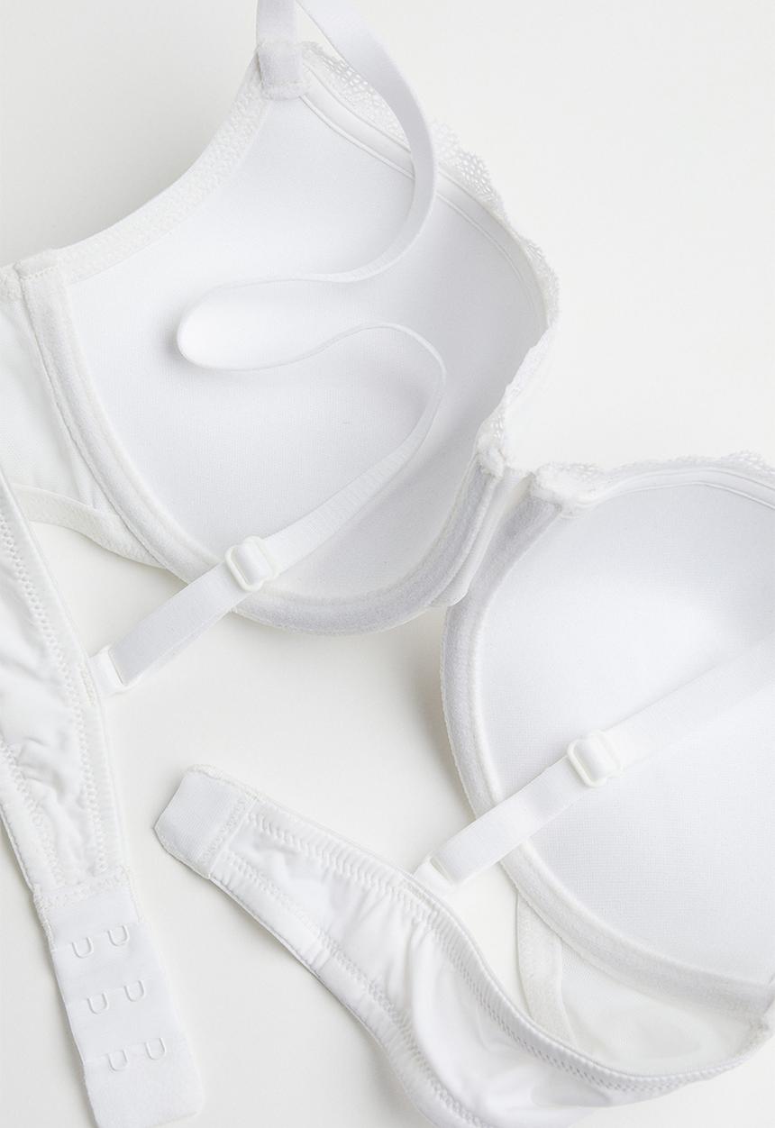 H&M - Jersey push-up bra - white