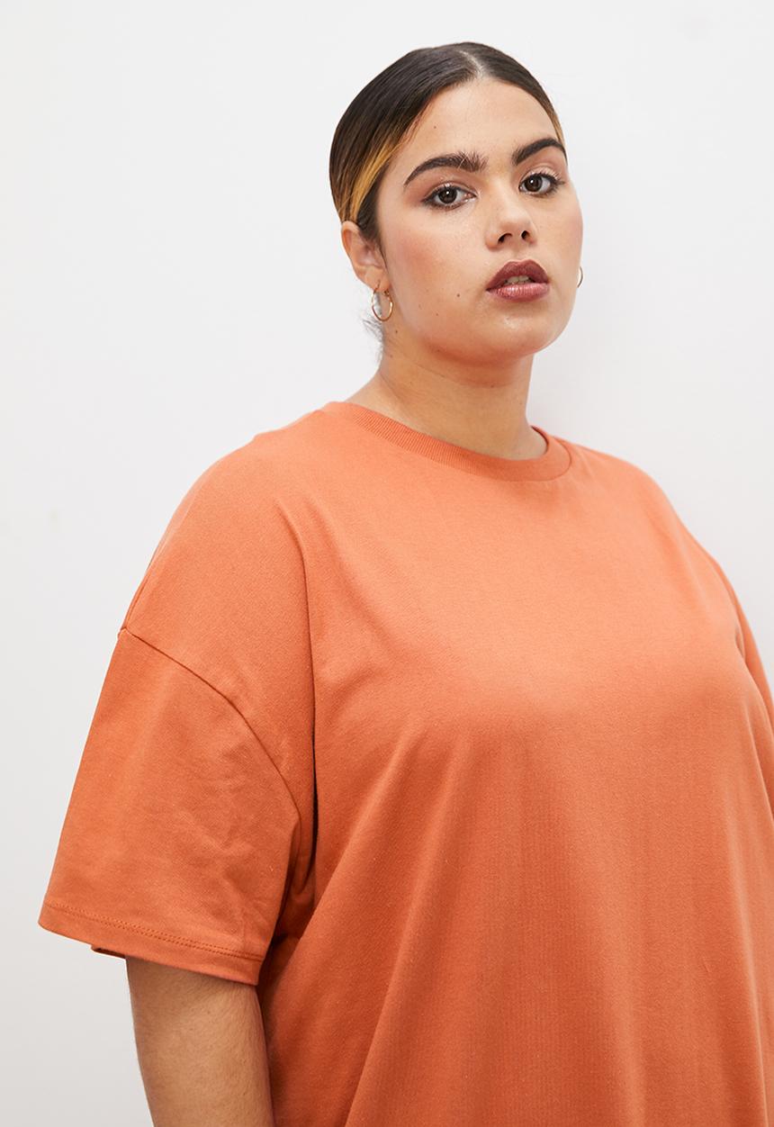 Superbalist - Midi tee dress with pockets - rust