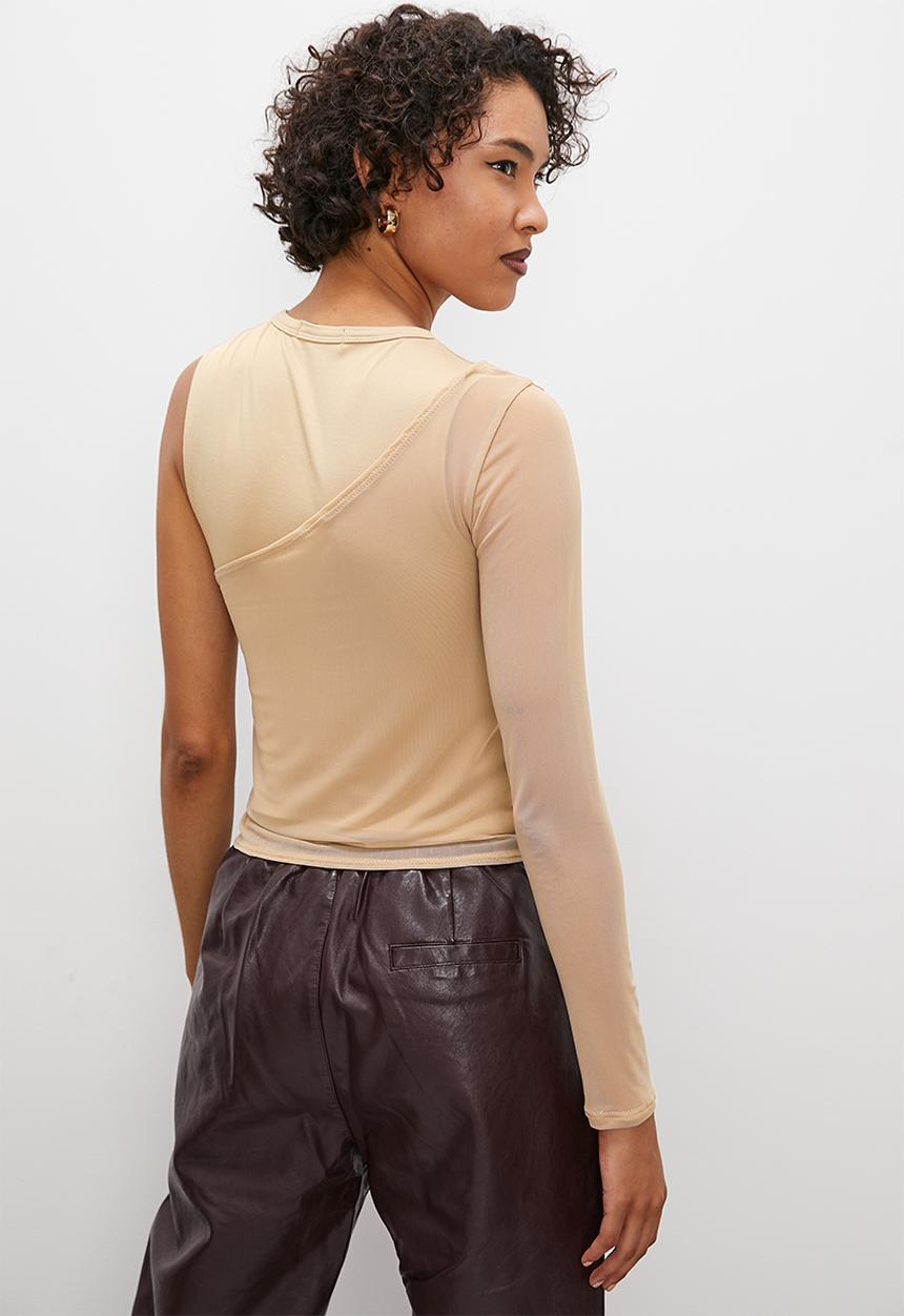 Superbalist - Asymmetrical tee meet and greet - stone