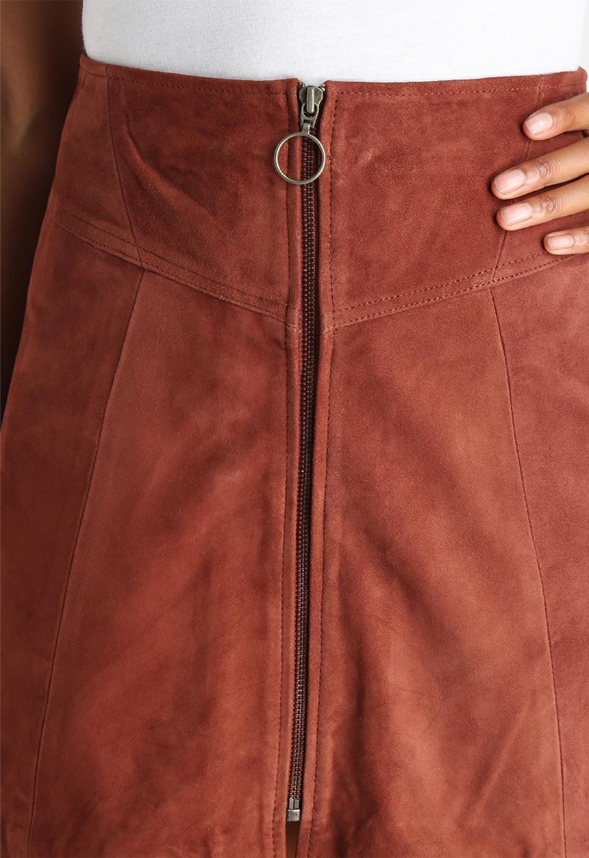 Y.A.S - Simma Suede Skirt