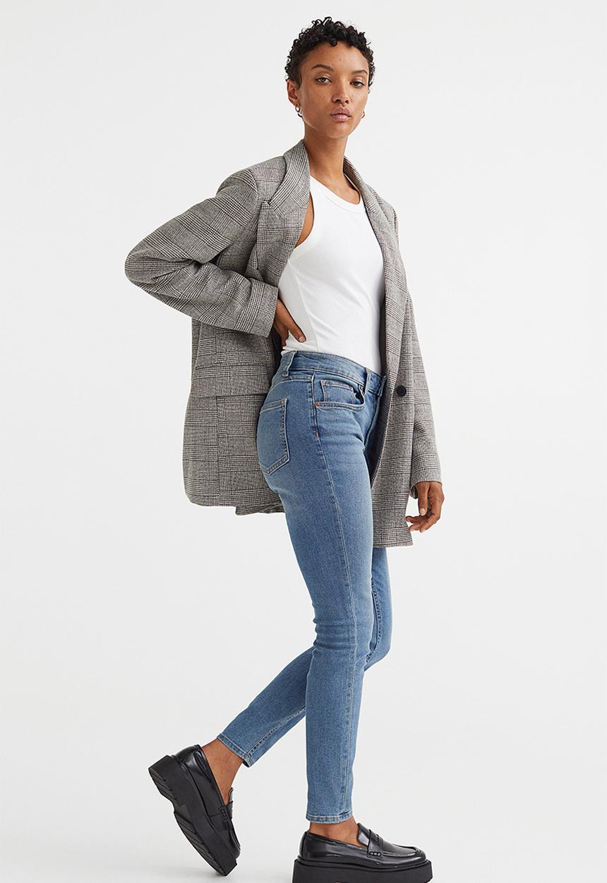 H&M - Skinny regular jeans - light denim blue