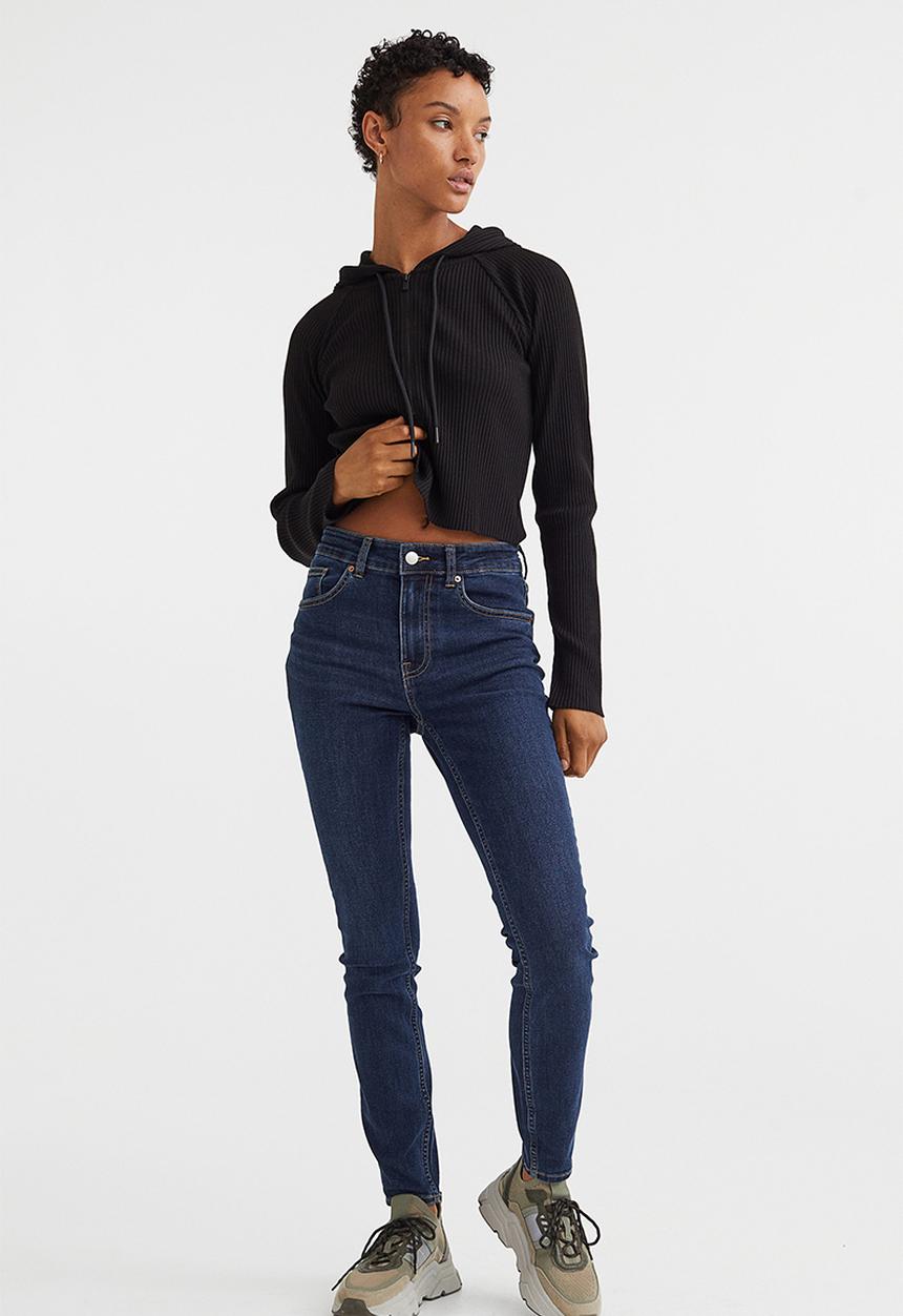H&M - Skinny regular jeans - dark denim blue