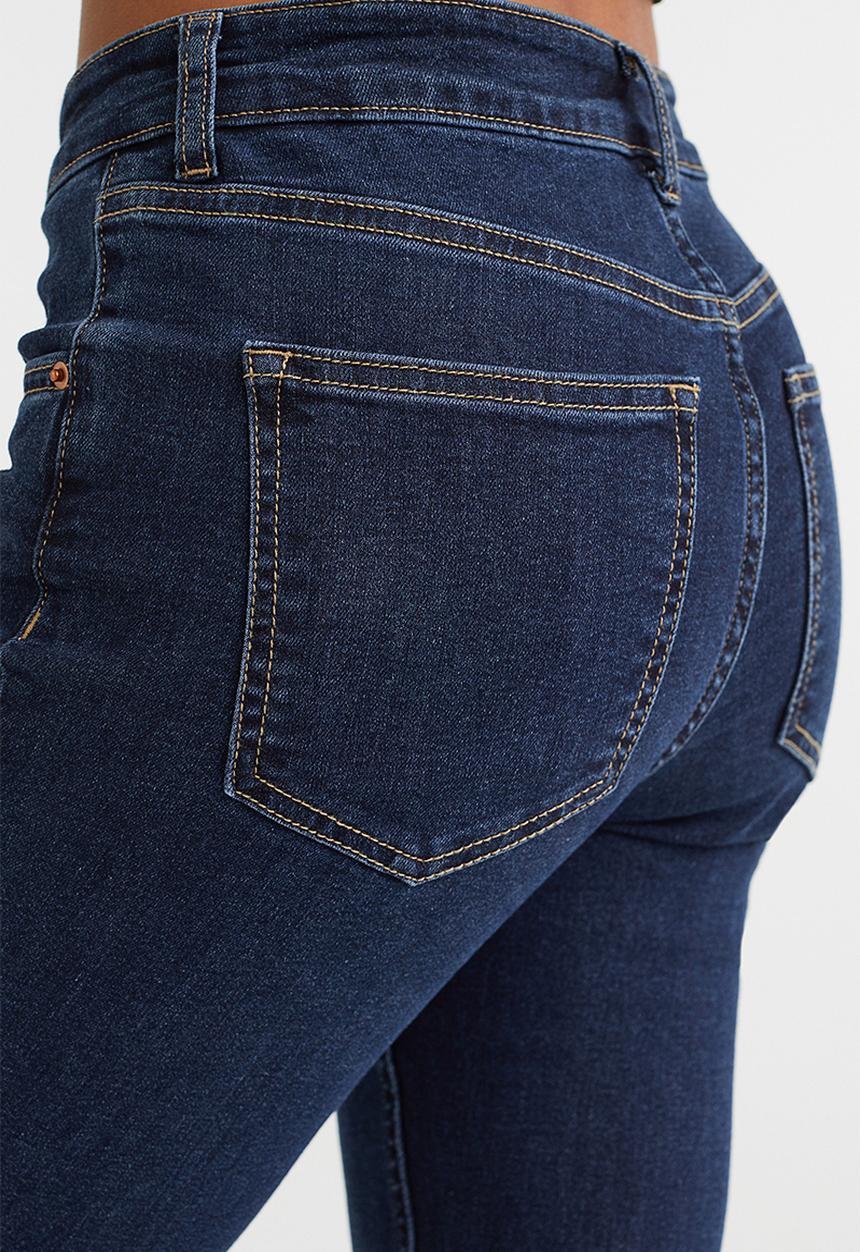 H&M - Skinny regular jeans - dark denim blue