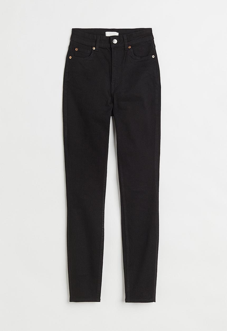 H&M - Skinny high jeans - black