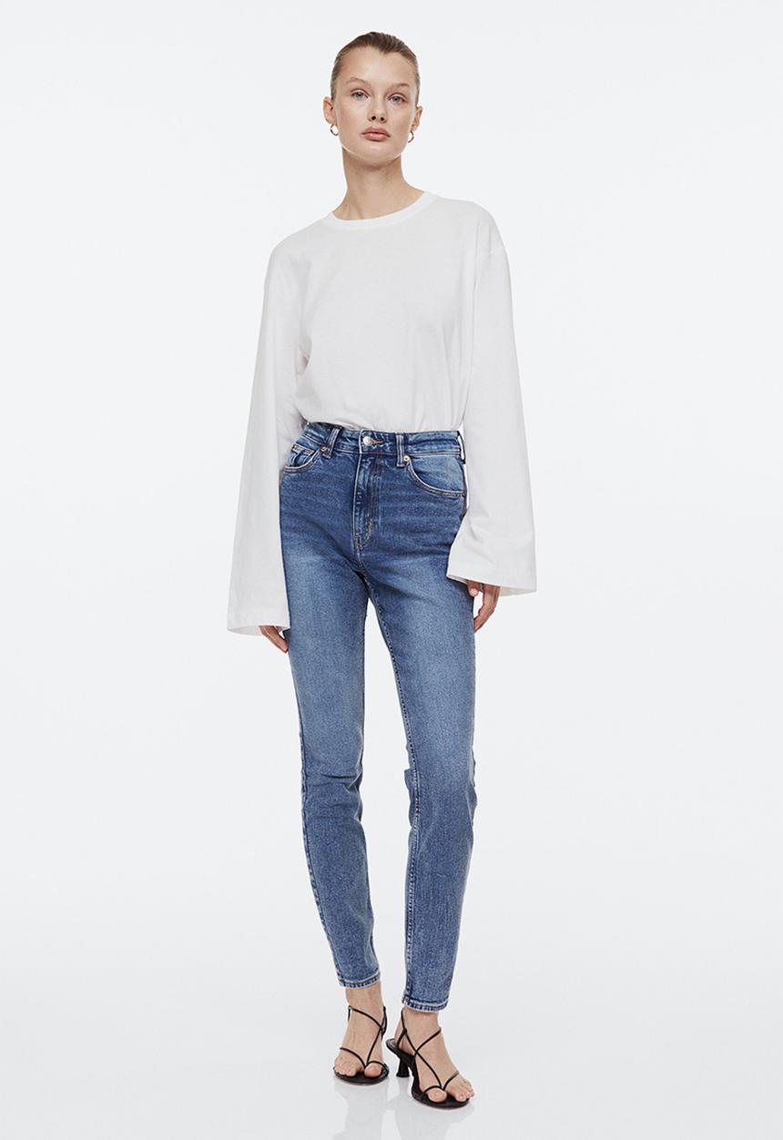 H&M - Skinny high jeans - denim blue