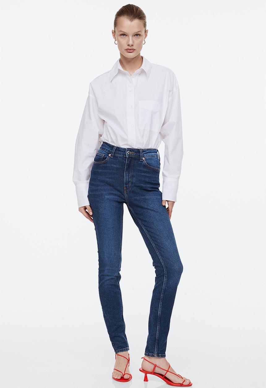 H&M - Skinny high jeans - denim blue 