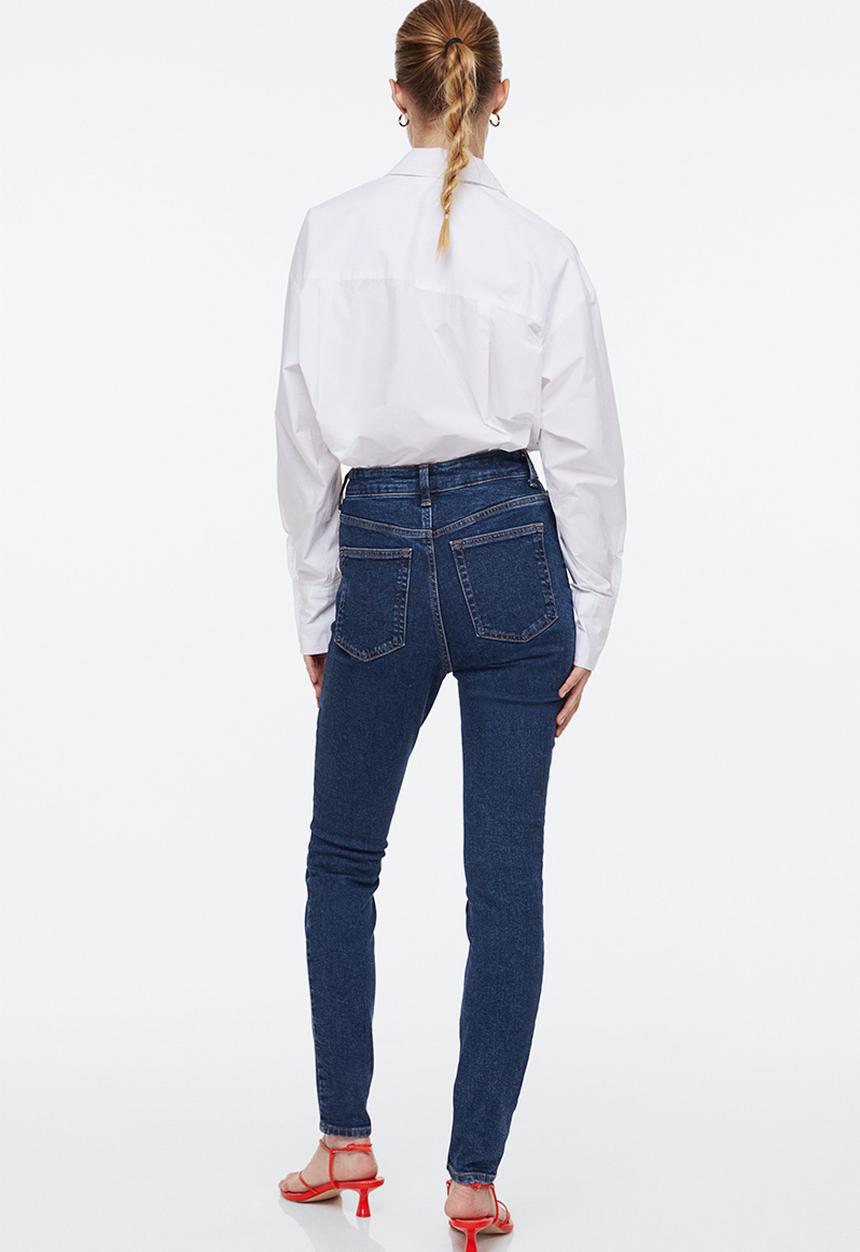 H&M - Skinny high jeans - denim blue 