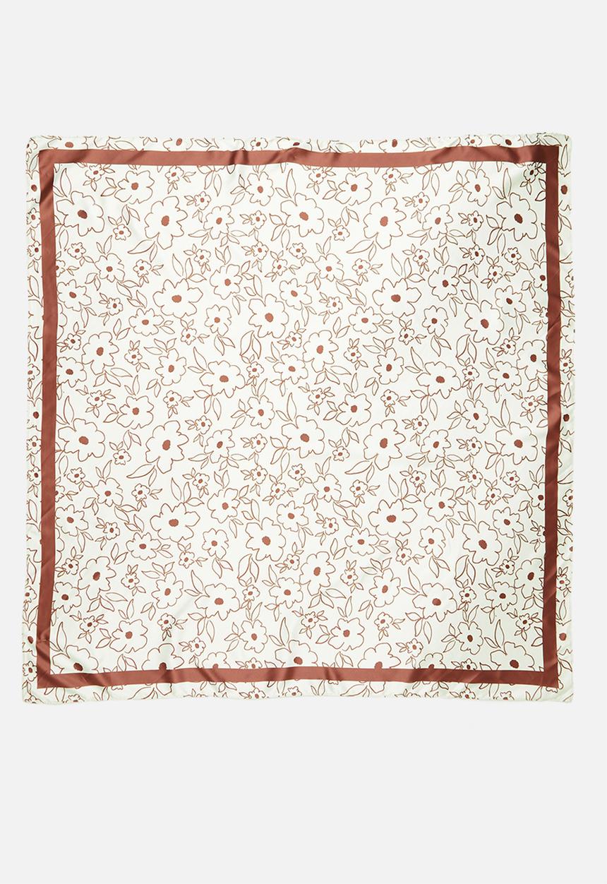Cotton On - Versatile scarf - giselle floral brown