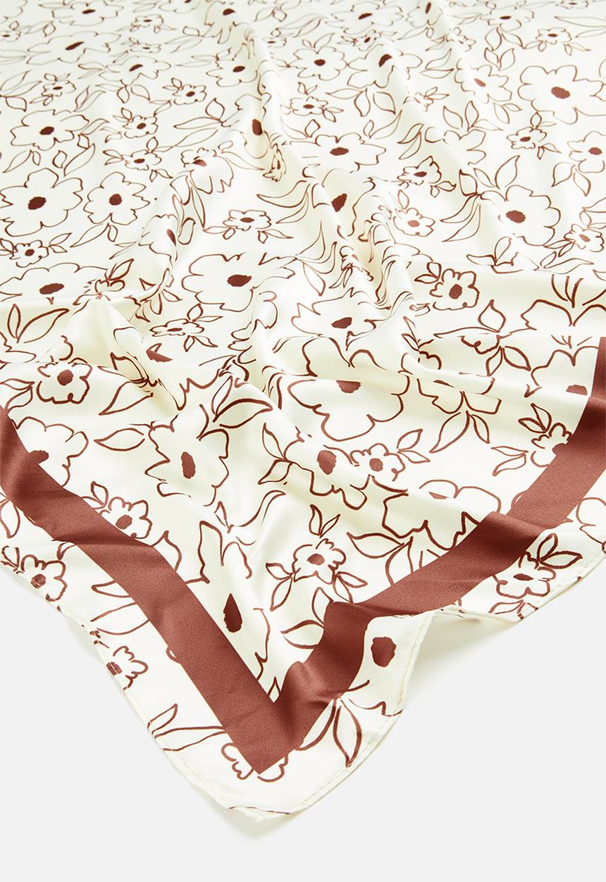 Cotton On - Versatile scarf - giselle floral brown