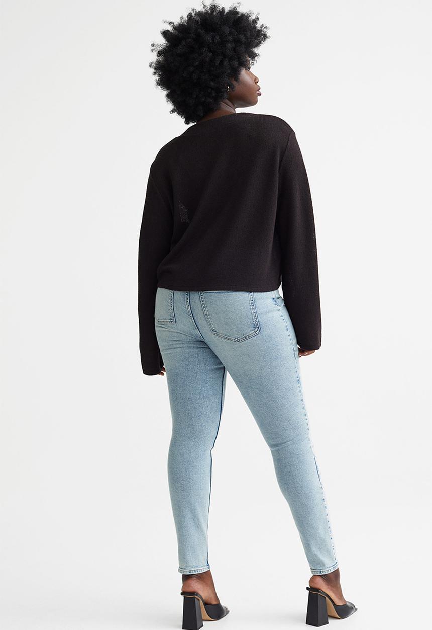H&M - Skinny high jeans - pale denim blue