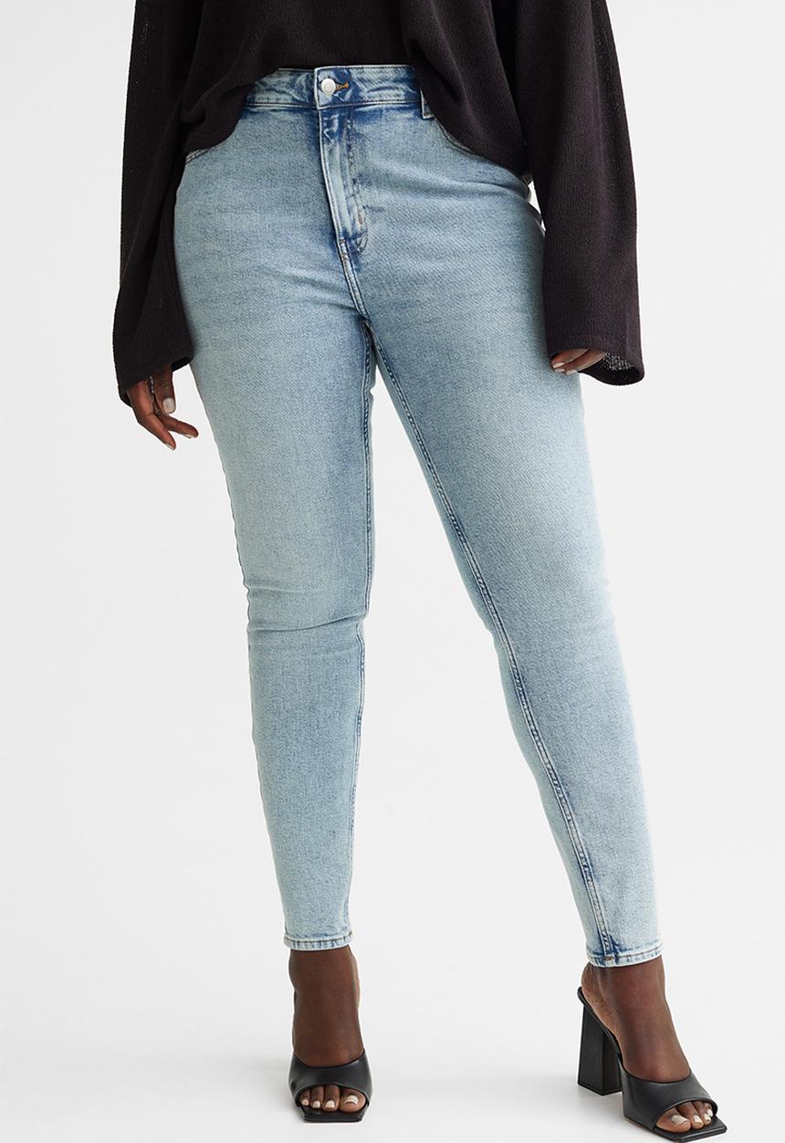 H&M - Skinny high jeans - pale denim blue