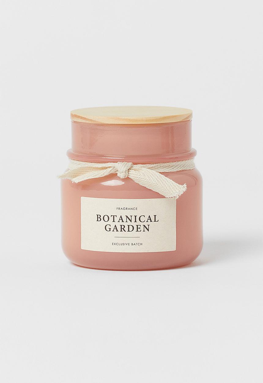 H&M - Scented candle in glass holder - pink
