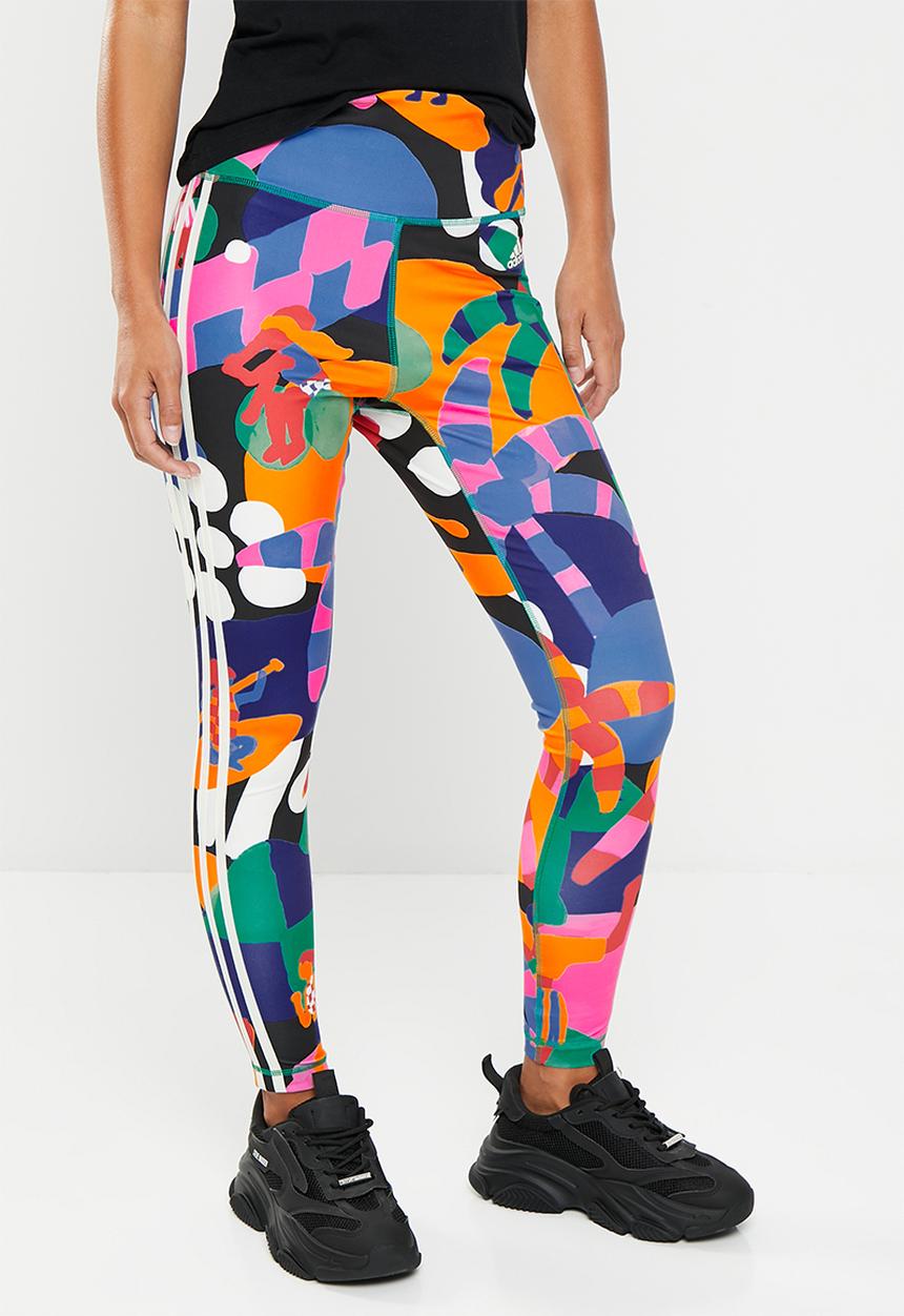 adidas Performance - Farm tr tights - bold green / better scarlet