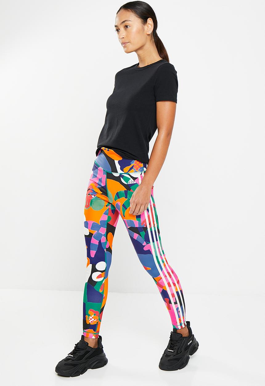 adidas Performance - Farm tr tights - bold green / better scarlet