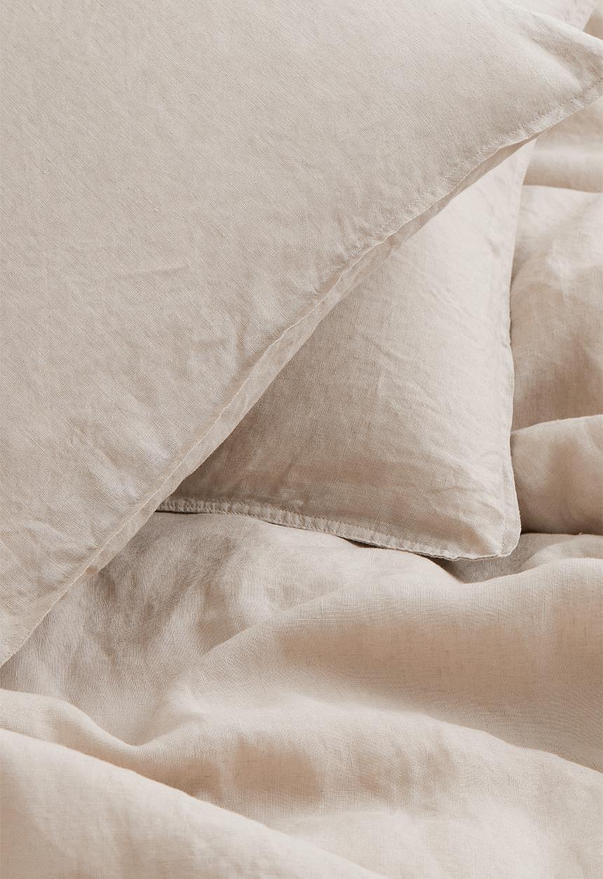 H&M - Linen duvet cover set - beige