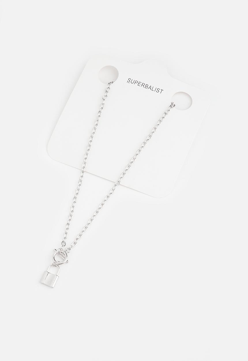 Superbalist - Bryan lock necklace - silver