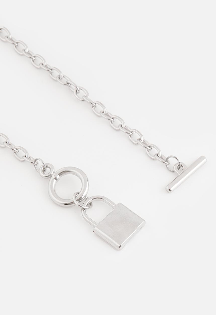 Superbalist - Bryan lock necklace - silver