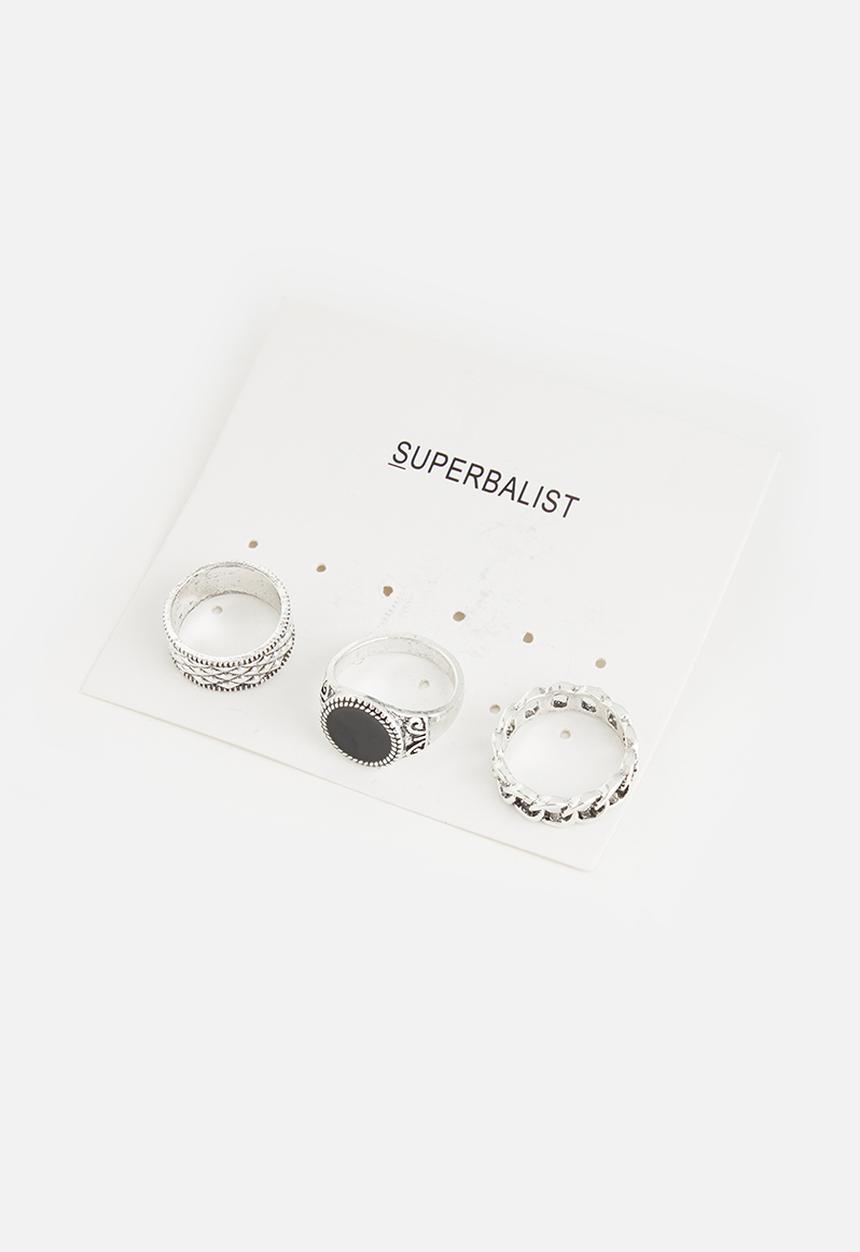 Superbalist - Sterling ring set - silver