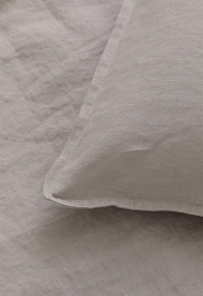 H&M - Linen duvet cover set - greige