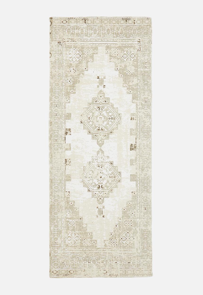 Sixth Floor - Antique printed runner - light grey