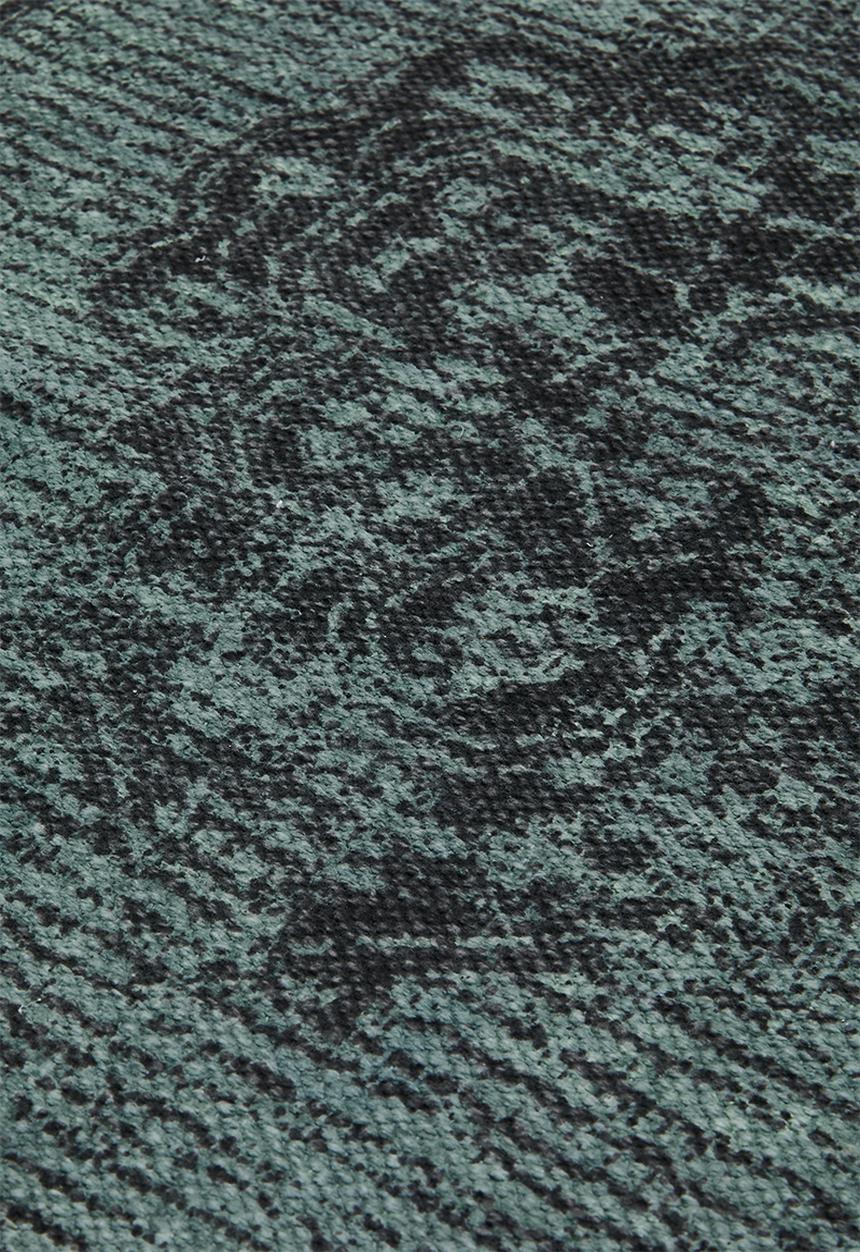 Sixth Floor - Antique printed runner - teal