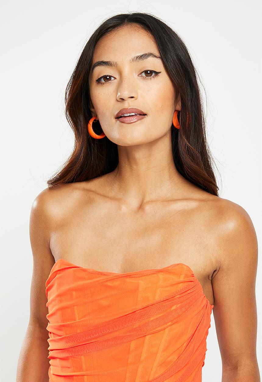 dailyfriday - Mesh corset - orange