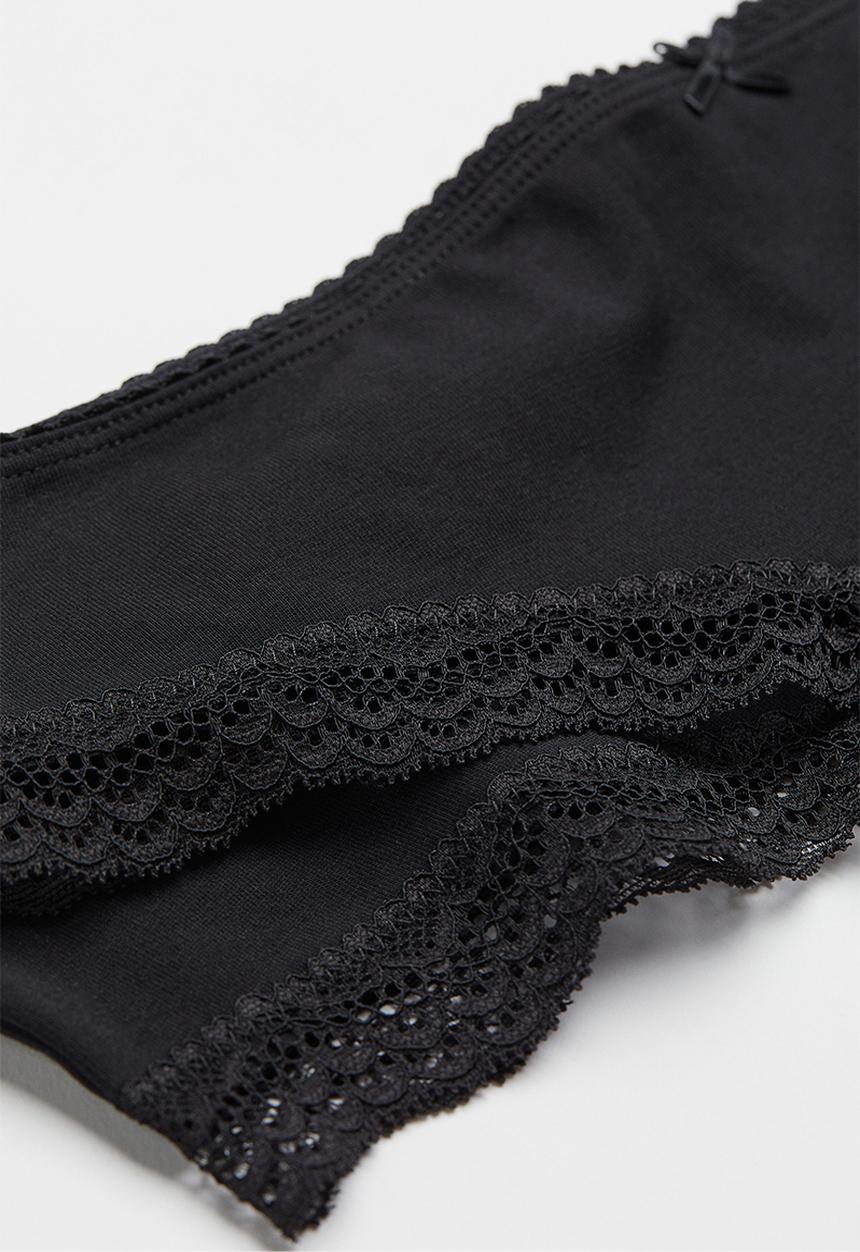 H&M - 5 Pack brazilian briefs - black