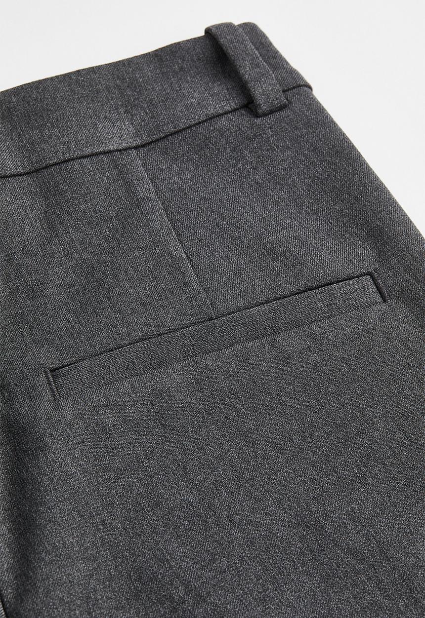 H&M - Cigarette trousers - dark grey marl