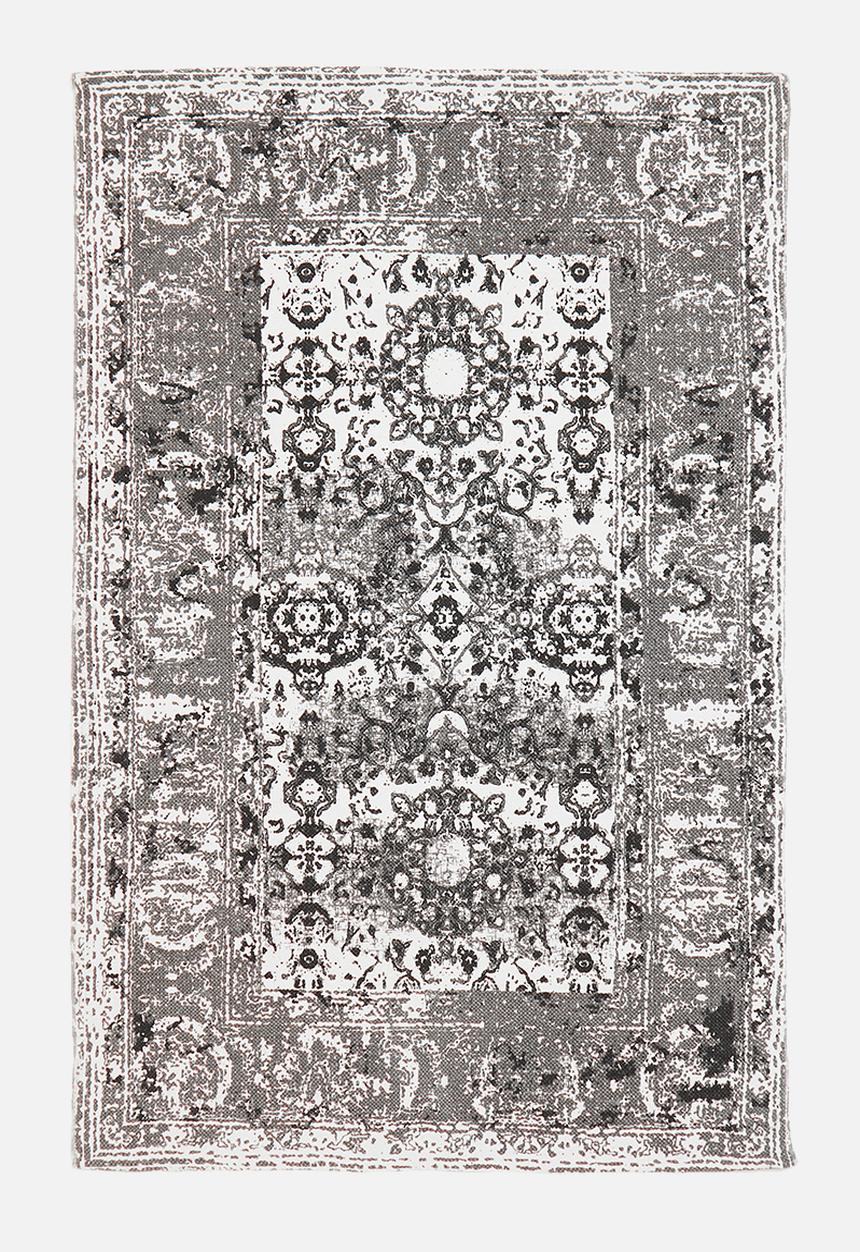 Sixth Floor - Antique printed rug - charcoal