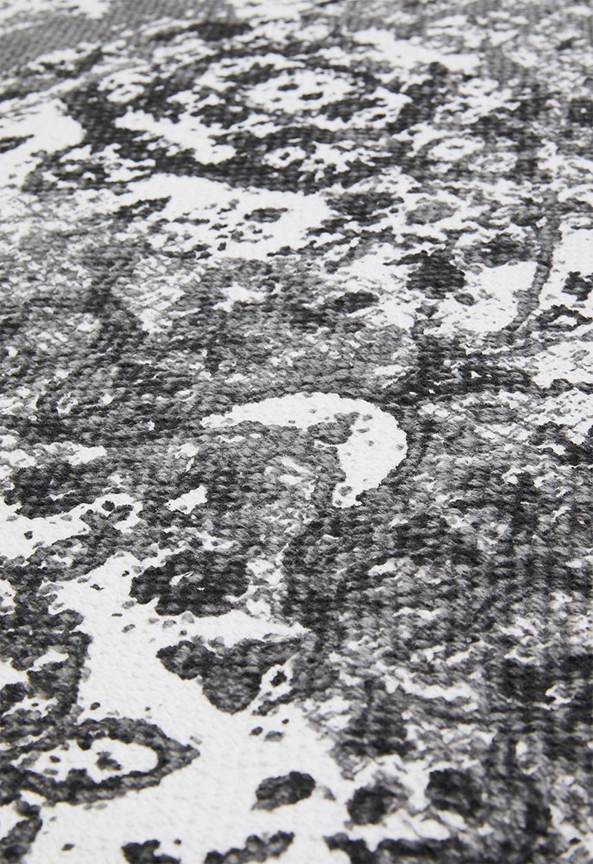 Sixth Floor - Antique printed rug - charcoal