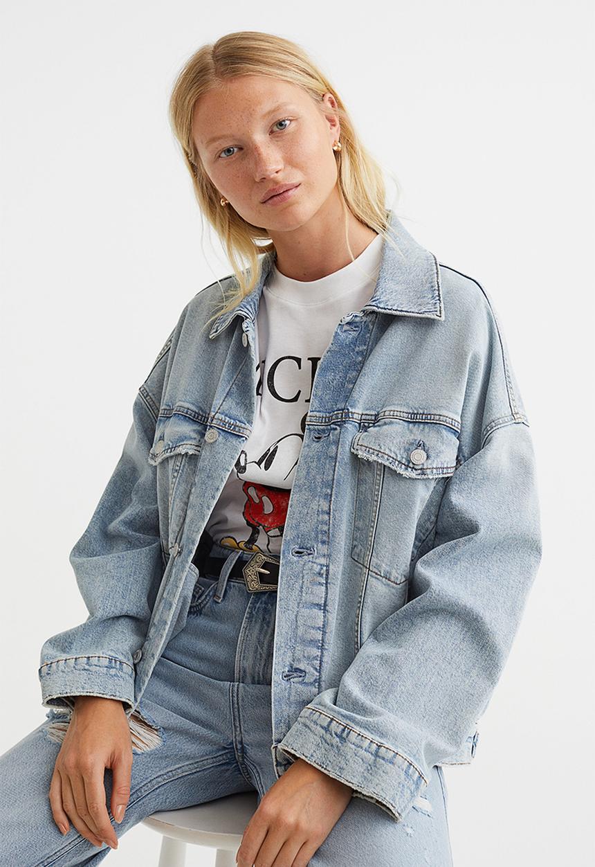 H&M - T-shirt with a motif - white/mickey mouse