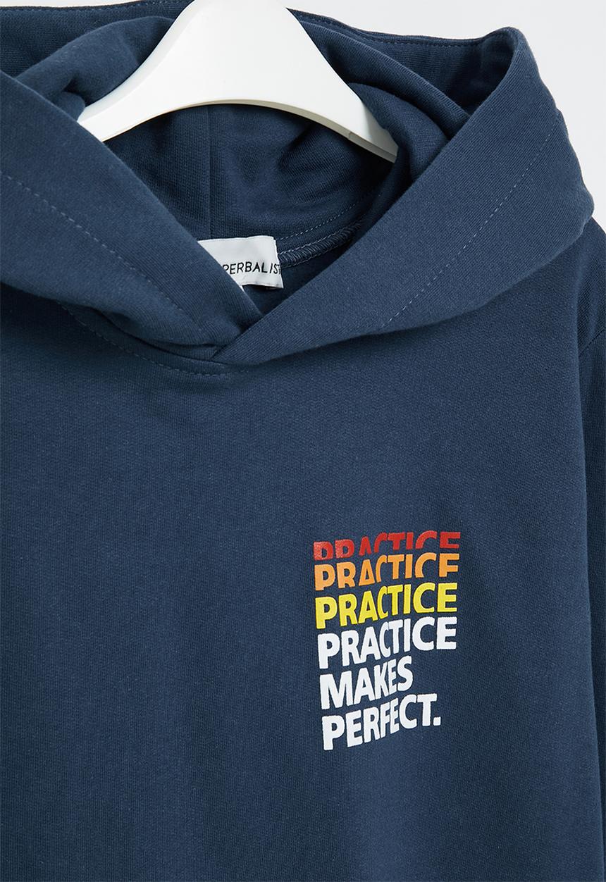 Superbalist - Boys oversized graphic hoodie - navy