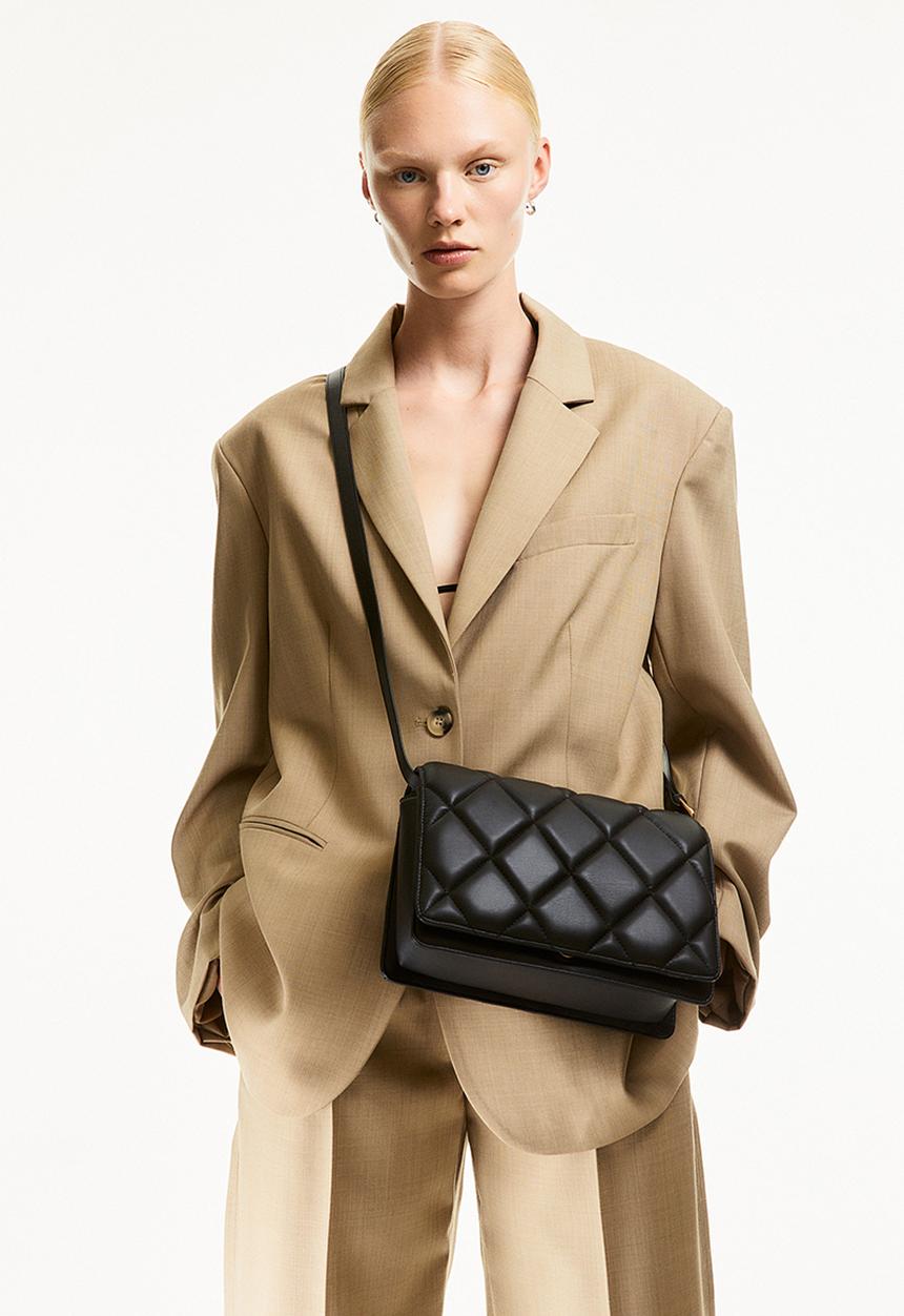 H&M - Quilted shoulder bag - black