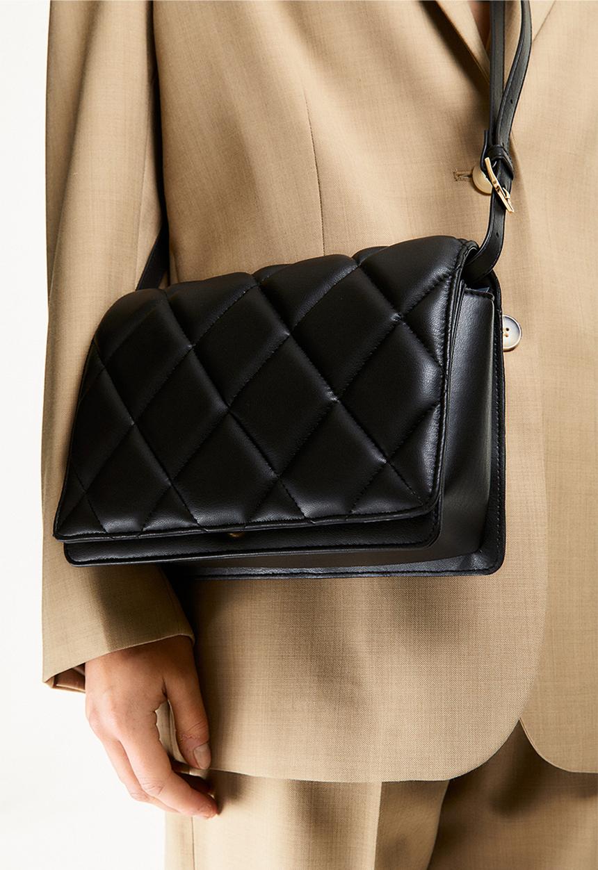H&M - Quilted shoulder bag - black