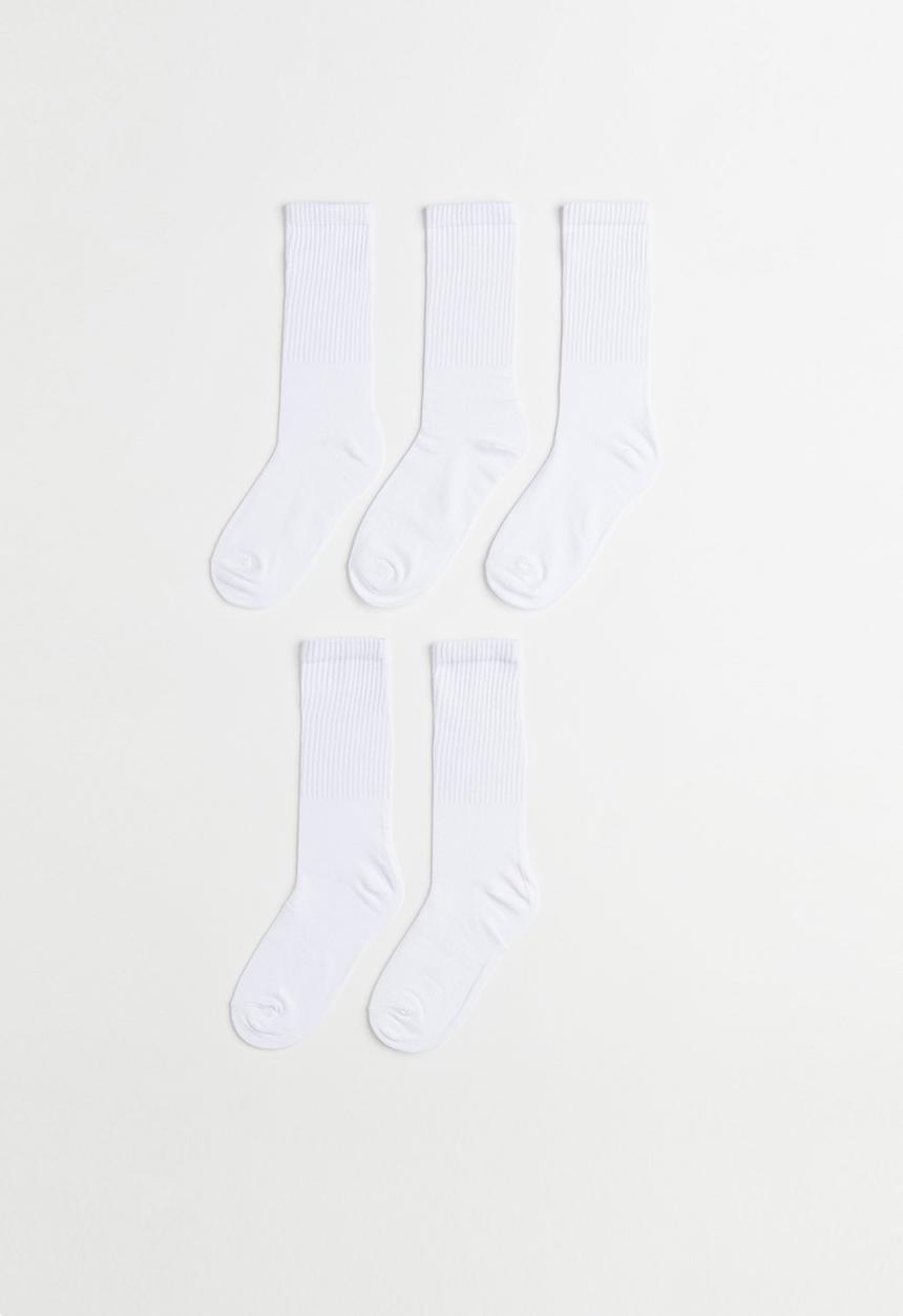 H&M - 5 Pack socks - white