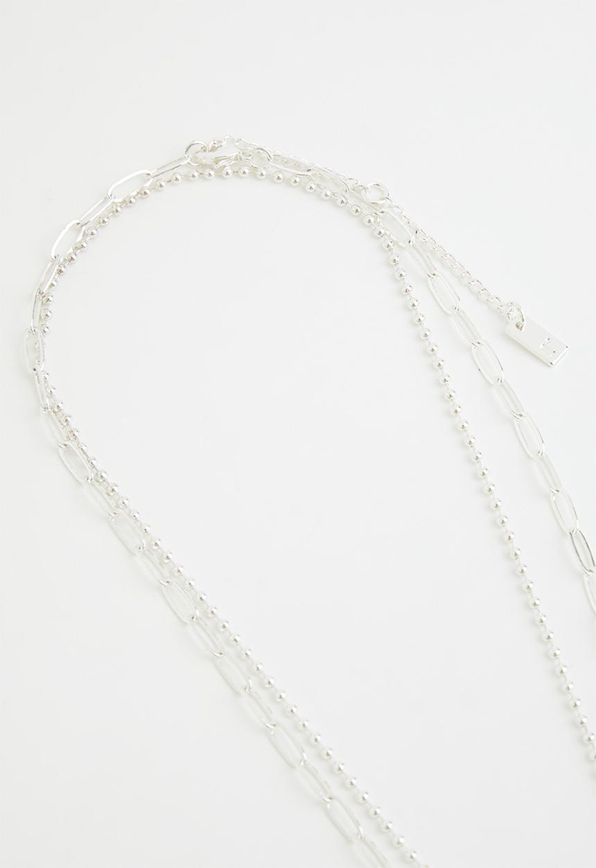 Rubi - premium pendant necklace stack silver plated - sterling silver plated 
