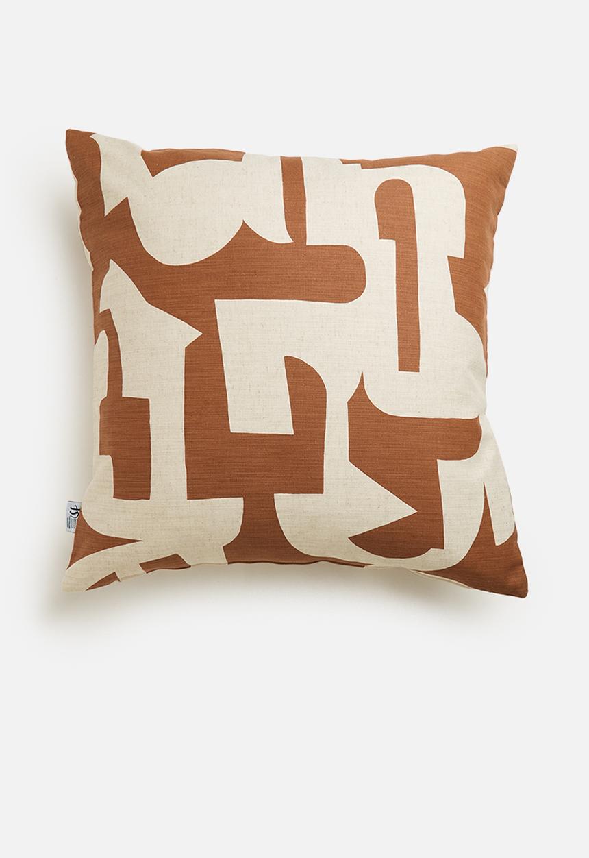 Sixth Floor - Hemming cushion cover- rust