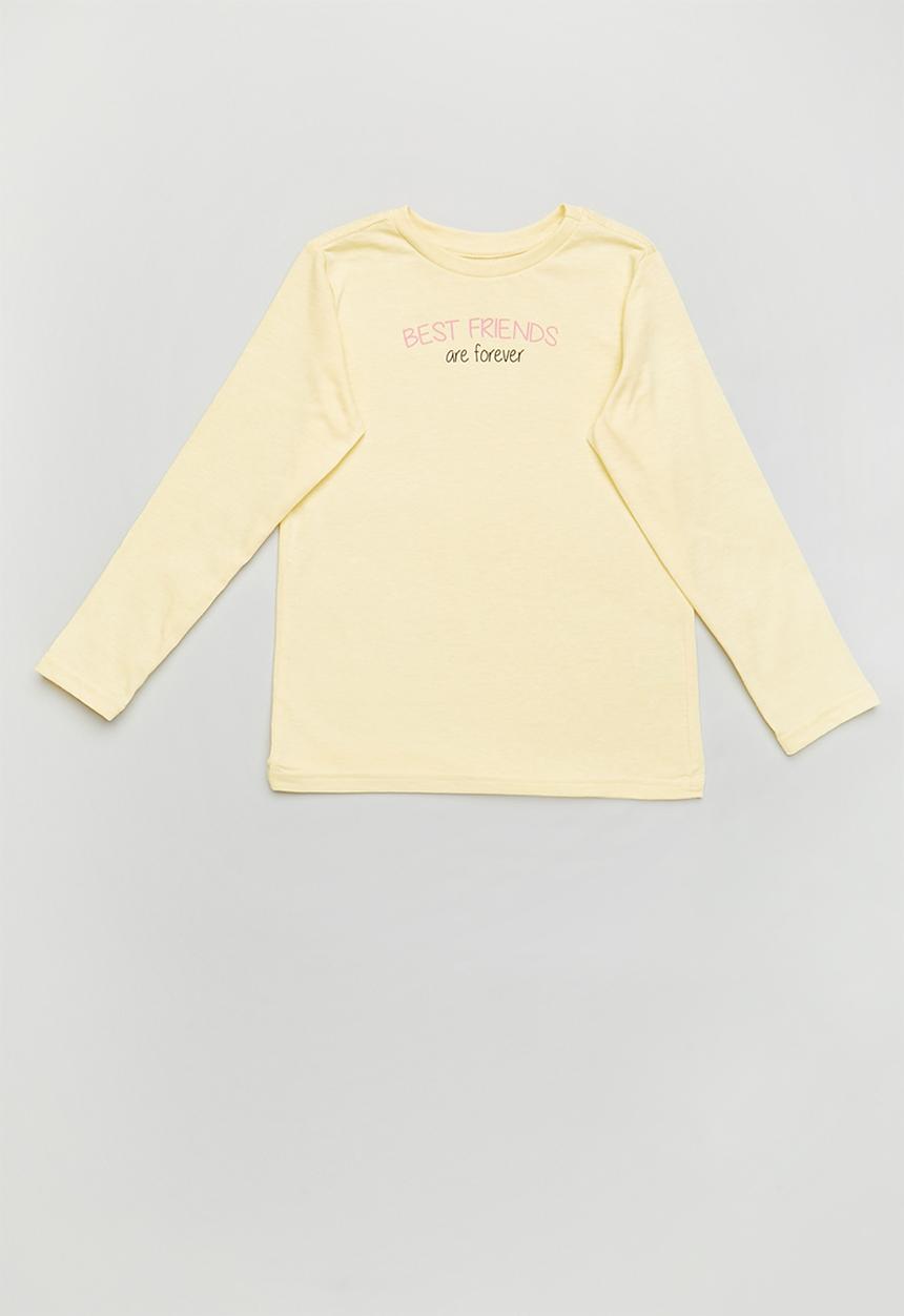 Superbalist - Girls 2 pack graphic tees - white & yellow