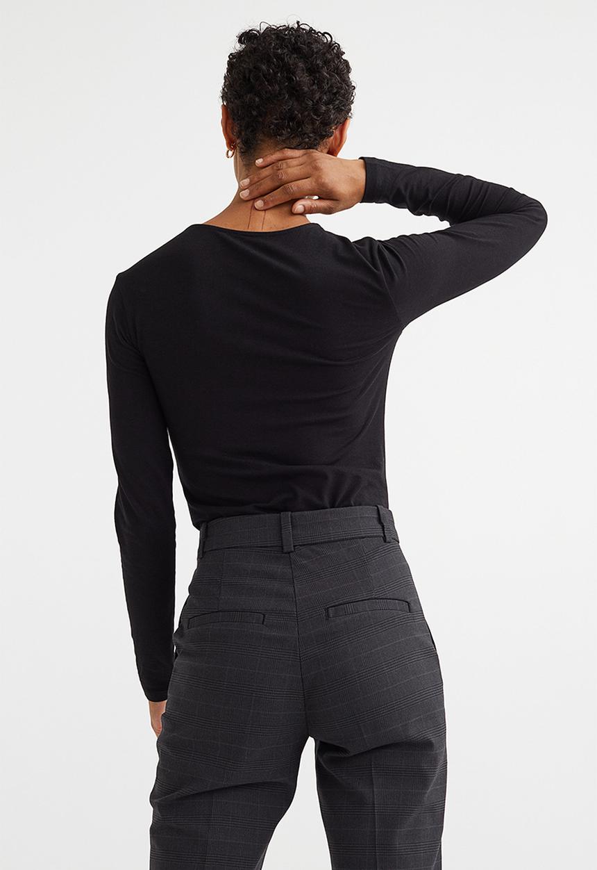 H&M - Cut-out thong body - black