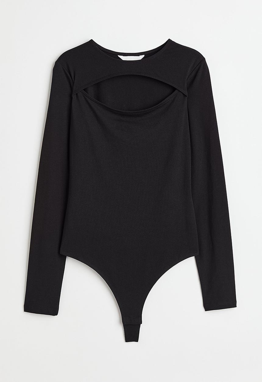 H&M - Cut-out thong body - black
