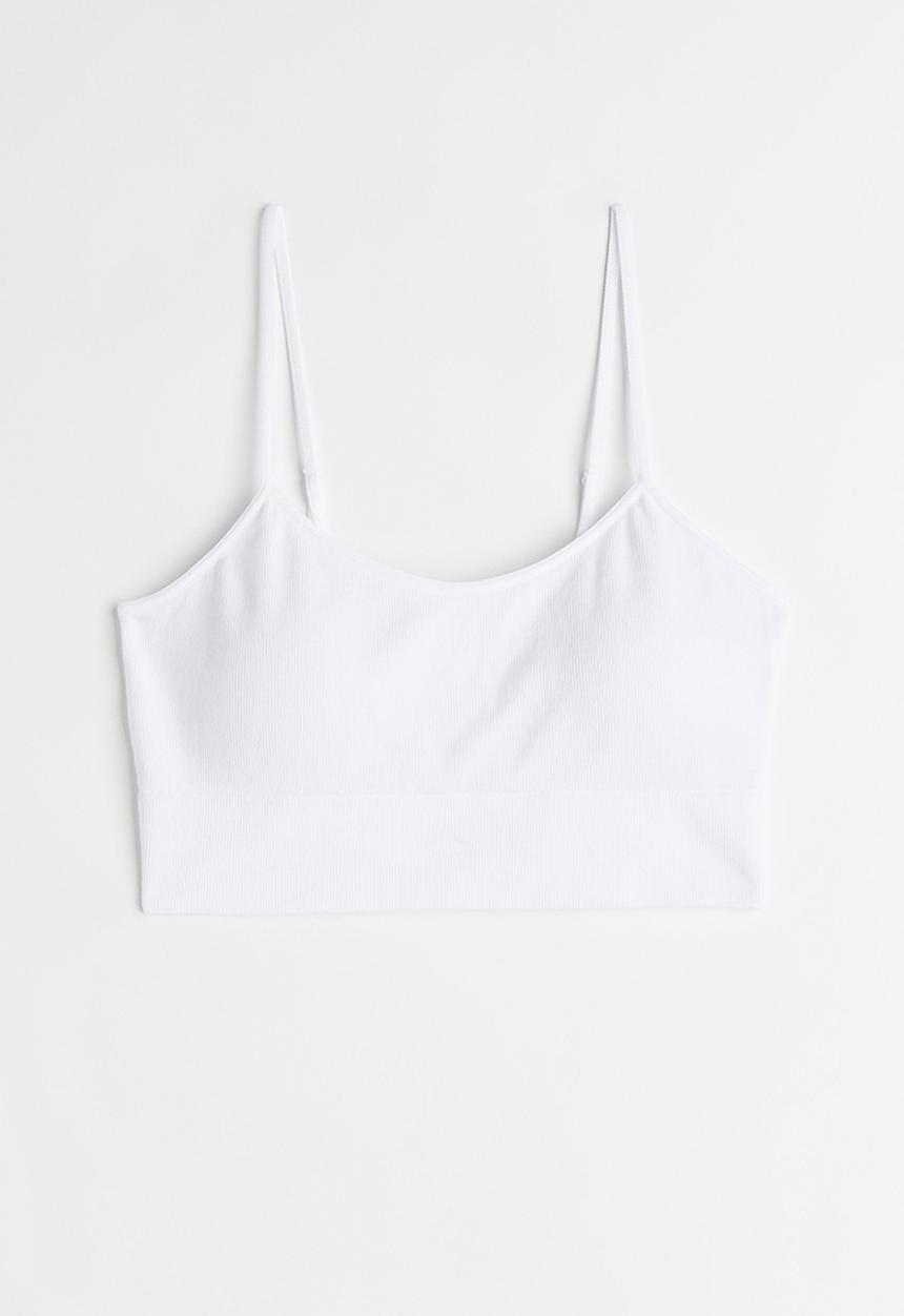 H&M - Seamless bralette - white