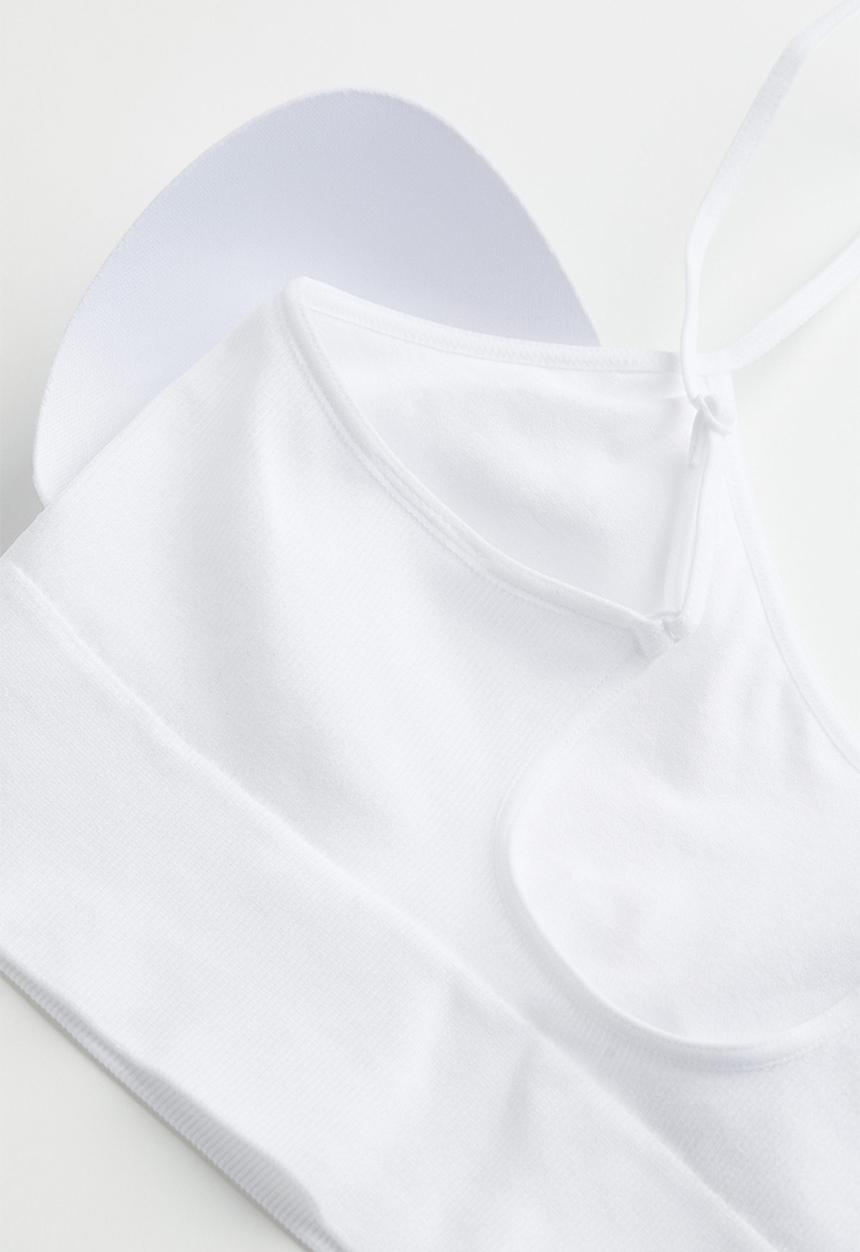 H&M - Seamless bralette - white