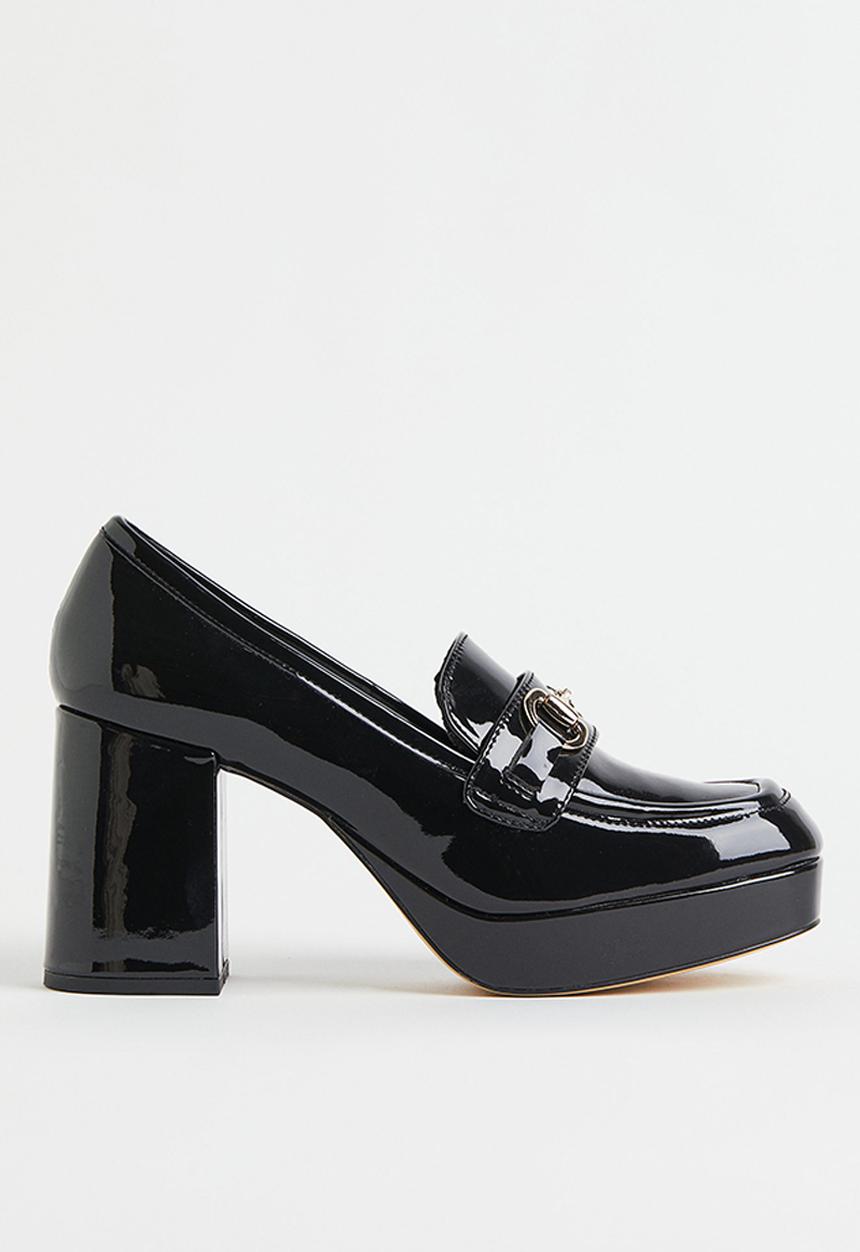 H&M - Block-heeled loafers - black