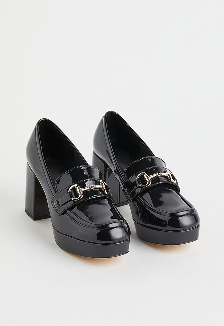 H&M - Block-heeled loafers - black